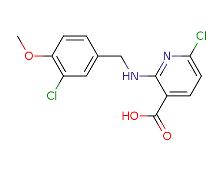 2-chloro-5-carboxy-6-(3-chloro-4-methoxybenzylamino)pyridine