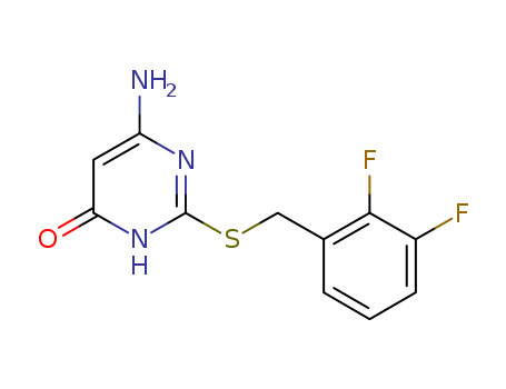 4(1H)-Pyrimidinone, 6-amino-2-[[(2,3-difluorophenyl)methyl]thio]-