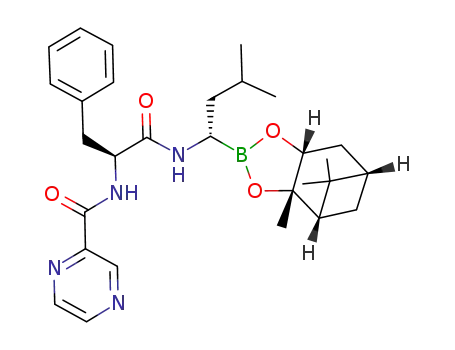 (1S,2S,3R,5S)-pinanediol N-(2-pyrazinecarbonyl)-L-phenylalanine-L-leucine boronate