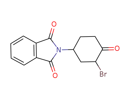 Molecular Structure of 202058-46-6 (1H-Isoindole-1,3(2H)-dione, 2-(3-bromo-4-oxocyclohexyl)-)