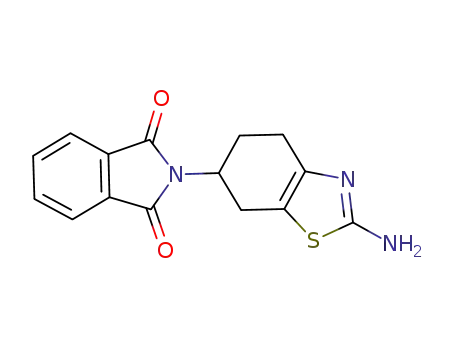 Molecular Structure of 104618-33-9 (2-Amino-6-phthalimido-4,5,6,7-tetrahydro benzothiazole)