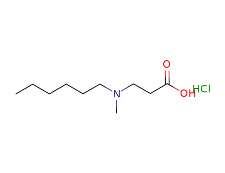 3-[N-(methylpentyl)amino]propionic acid hydrochloride