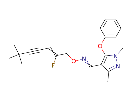 1,3-dimethyl-5-phenoxypyrazol-4-carboaldoxime O-2-fluoro-6,6-dimethylhept-2-ene-4-ynyl ether