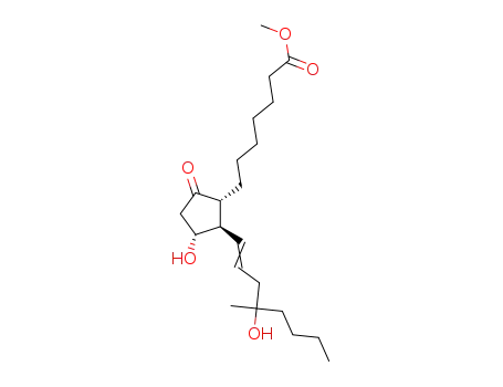 (+/-)(11α,13E)-11,16-dihydroxy-16-methyl-9-oxo-prost-13-en-1-oic acid methyl ester
