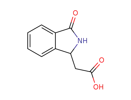 Molecular Structure of 3849-22-7 ([1(3H)-ISOINDOLINONE-3-YL]ACETIC ACID)