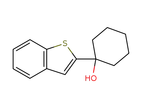 Molecular Structure of 6774-43-2 (Cyclohexanol, 1-benzo[b]thien-2-yl-)