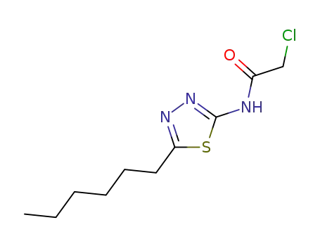 2-chloro-N-(5-hexyl-[1,3,4]thiadiazol-2-yl)-acetamide