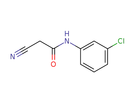 Molecular Structure of 17722-12-2 (N-(3-CHLORO-PHENYL)-2-CYANO-ACETAMIDE)