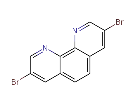 Molecular Structure of 100125-12-0 (3,8-Dibromophenanthroline)