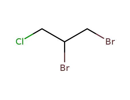 Molecular Structure of 96-12-8 (1,2-Dibromo-3-chloropropane)