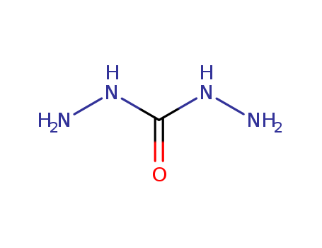 497-18-7,Carbohydrazide,1, 3-Diaminourea;Carbonic acid, dihydrazide;Carbazic acid, hydrazide;Carbonothioic dichloride;Urea, N,N-diamino-;Carbonohydrazide;1,3-Diaminomocovina;Hydrazinecarboxamide, N-amino-;1,3-Diaminourea;Semicarbazide, 4-amino-;Urea, 1,3-diamino-;OCarbohydrazide;Hydrazine, carbonylbis-;