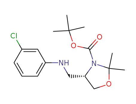 (S)-4-[(3-chlorophenylamino)methyl]-2,2-dimethyloxazolidine-3-carboxylic acid tert-butyl ester