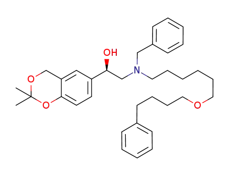(R)-2-(benzyl(6-(4-phenylbutoxy)hexyl)amino)-1-(2,2-dimethyl-4H-benzo[d][1,3]dioxin-6-yl)ethanol