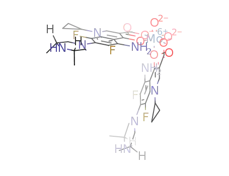 5-amino-1-cyclopropyl-7-(cis-3,5-dimethylpiperazino)-6,8-difluoro-1,4-dihydro-4-oxo-3-quinolinecarboxylic acid