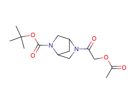 5-(2-acetoxy-acetyl)-2,5-diaza-bicyclo[2.2.1]heptane-2-carboxylic acid tert-butyl ester