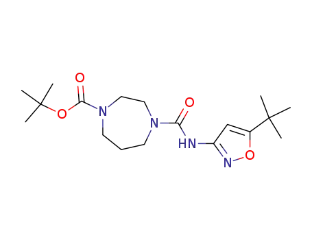 4-(5-tert-butyl-isoxazol-3-ylcarbamoyl)-[1,4]diazepane-1-carboxylic acid tert-butyl ester
