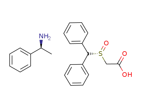2-(benzhydrylsulfinyl)acetic acid (-)-α-methylbenzylamine