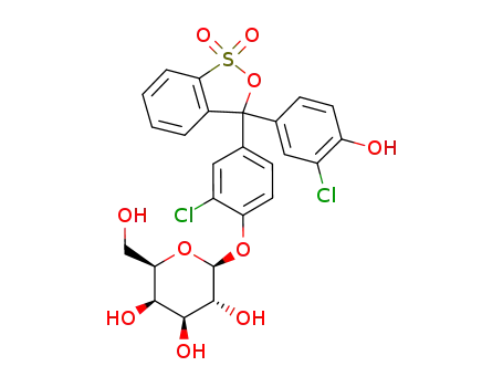 Molecular Structure of 99792-79-7 (CHLOROPHENOL RED-BETA-D-GALACTOPYRANOSID)