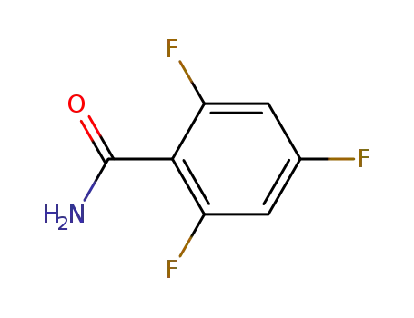 Molecular Structure of 82019-50-9 (2,4,6-TRIFLUOROBENZAMIDE)