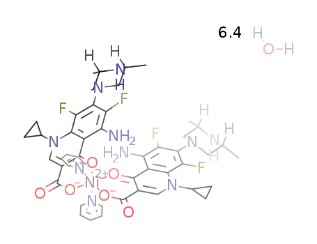 bis(pyridine)bis(sparfloxacinato)nickel(II)