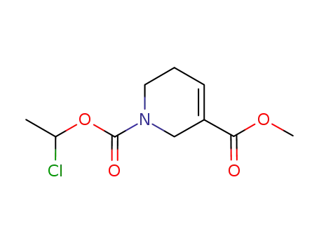 Molecular Structure of 92600-27-6 (1,3(2H)-Pyridinedicarboxylic acid, 5,6-dihydro-, 1-(1-chloroethyl)
3-methyl ester)
