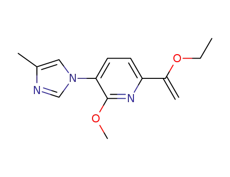 6-(1-ethoxyvinyl)-2-methoxy-3-(4-methyl-1H-imidazol-1-yl)pyridine