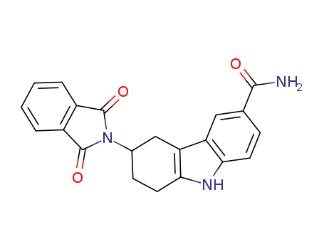 (+/-)-6-carboxamido-3-phthalimido-1,2,3,4-tetrahydrocarbazole