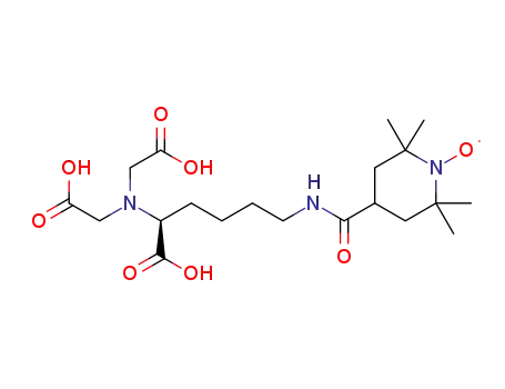 (S)-2,2'-([1-carboxy-5-(1-oxyl-2,2,6,6-tetramethylpiperidin-4-carboxamido)-pentyl]-azanediyl)-diacetic acid radical
