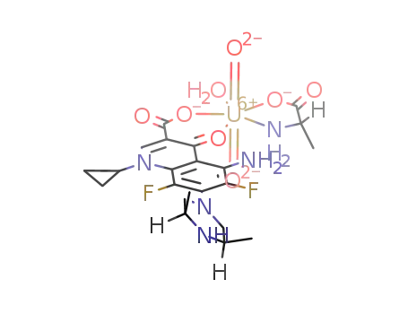 UO2(sparfloxacin(1-))(DL-alanine)(H2O)