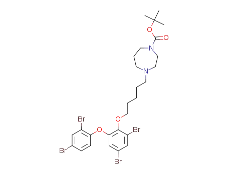 tert-butyl 4-(5-(2-(2, 4-Dibromophenoxy)-4,6-dibromophenoxy)pentyl)-1,4-diazepane-1-carboxylate