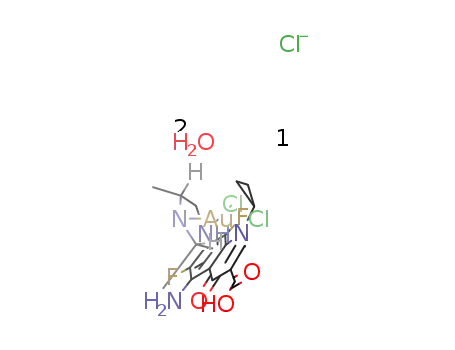 [AuCl2(sparfloxacin)]Cl.2H2O