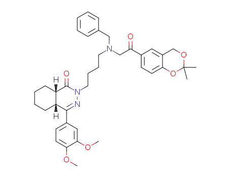 2-(4-(benzyl(2-(2,2-dimethyl-4H-benzo[d][1,3]dioxin-6-yl)-2-oxoethyl)amino)butyl)-4-(3,4-dimethoxyphenyl)-4a,5,6,7,8,8a-hexahydrophthalazin-1(2H)-one