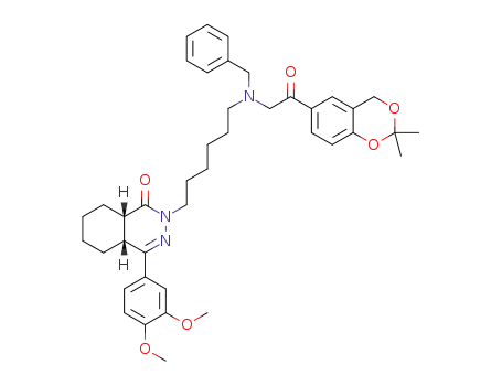 2-(6-(benzyl(2-(2,2-dimethyl-4H-benzo[d][1,3]dioxin-6-yl)-2-oxoethyl)amino)hexyl)-4-(3,4-dimethoxyphenyl)-4a,5,6,7,8,8a-hexahydrophthalazin-1(2H)-one