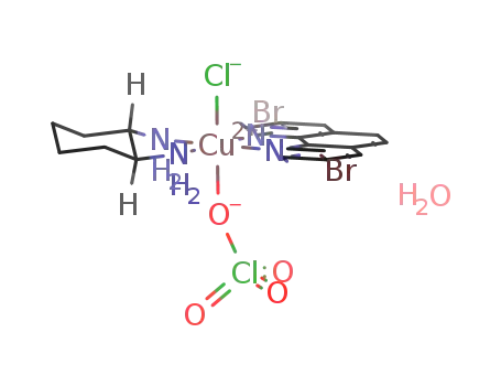 [copper(II)((1S,2S)-diaminocyclohexane)(3,8-dibromo-1,10-phenanthroline)](perchlorate) monohydrate