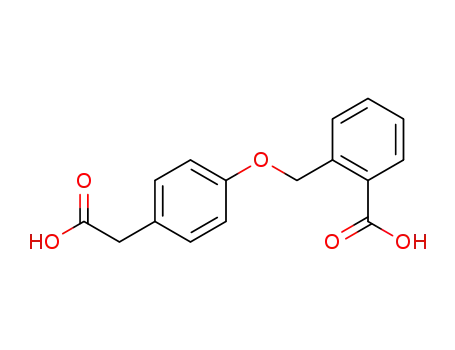 Molecular Structure of 55453-89-9 (BENZENE ACETIC ACID, 4-[(2-CARBOXYPHENYL)METHOXY])