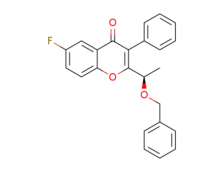 (R)-2-(1-(benzyloxy)ethyl)-6-fluoro-3-phenyl-4H-chromen-4-one