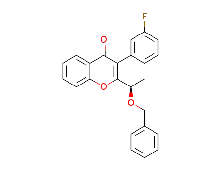 (R)-2-(1-(benzyloxy)ethyl)-3-(3-fluorophenyl)-4H-chromen-4-one
