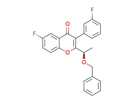 (R)-2-(1-(benzyloxy)ethyl)-6-fluoro-3-(3-fluorophenyl)-4H-chromen-4-one