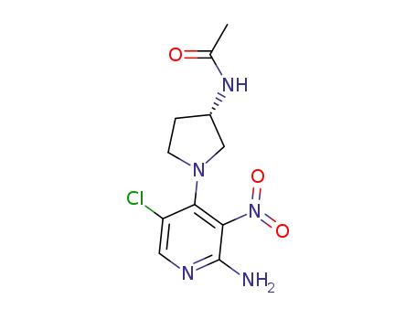(S)-N-(1-(2-amino-5-chloro-3-nitropyridin-4-yl)pyrrolidin-3-yl)acetamide