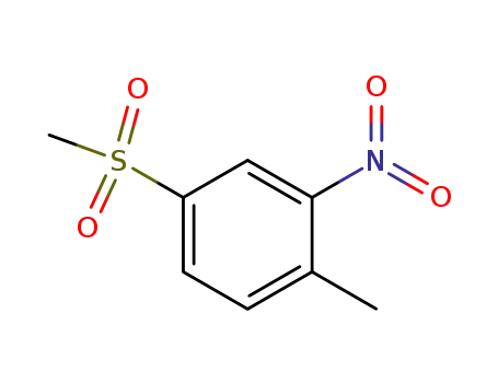 Molecular Structure of 1671-49-4 (2-Nitro-4-methylsulfonyltoluene)