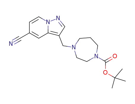 tert-butyl 4-((5-cyanopyrazolo[1,5-a]pyridin-3-yl)methyl)-1,4-diazepane-1-carboxylate