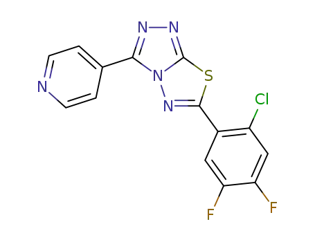 6-(2-chloro-4,5-difluorophenyl)-3-(pyridin-4-yl)[1,2,4]triazolo[3,4-b][1,3,4]thiadiazole