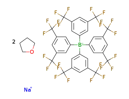 Na[tetrakis{3,5-bis(trifluoromethyl)phenyl}borate]·2thf