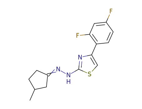 1-(4-(2,4-difluorophenyl)thiazol-2-yl)-2-(3-methylcyclopentylidene)hydrazine