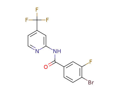4-bromo-3-fluoro-N-(4-(trifluoromethyl)pyridin-2-yl)benzamide
