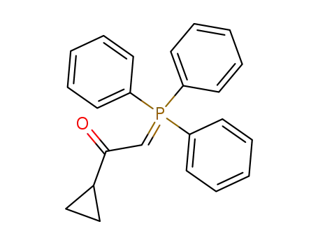 Molecular Structure of 7691-76-1 (1-Cyclopropyl-2-(triphenylphosphoranylidene)-ethanone)