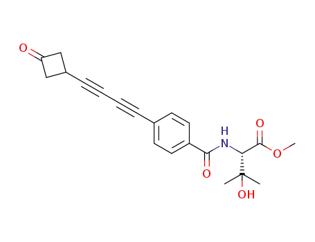 methyl (2S)-3-hydroxy-3-methyl-2-[[4-[4-(3-oxocyclobutyl)buta-1,3-diynyl]benzoyl]amino]butanoate