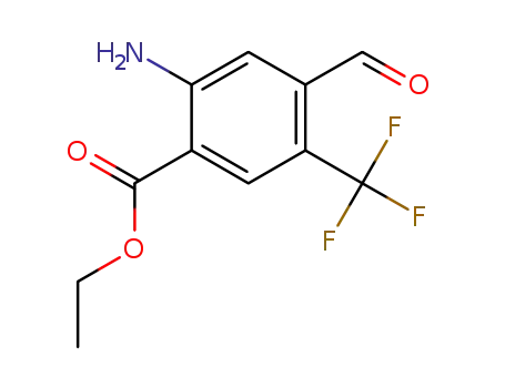 2-amino-4-formyl-5-trifluoromethyl-benzoic acid ethyl ester