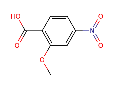Molecular Structure of 2597-56-0 (2-Methoxy-4-nitrobenzoic acid)