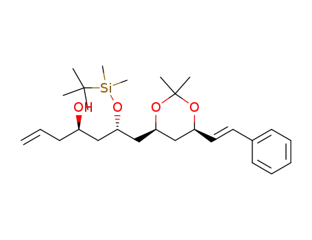 (4R,6S)-6-((tert-butyldimethylsilyl)oxy)-7-((4S,6R)-2,2-dimethyl-6-((E)-styryl)-1,3-dioxan-4-yl)hept-1-en-4-ol